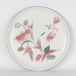 Vintage Mikasa Silk Flowers Round Party Platter 14"in F3003